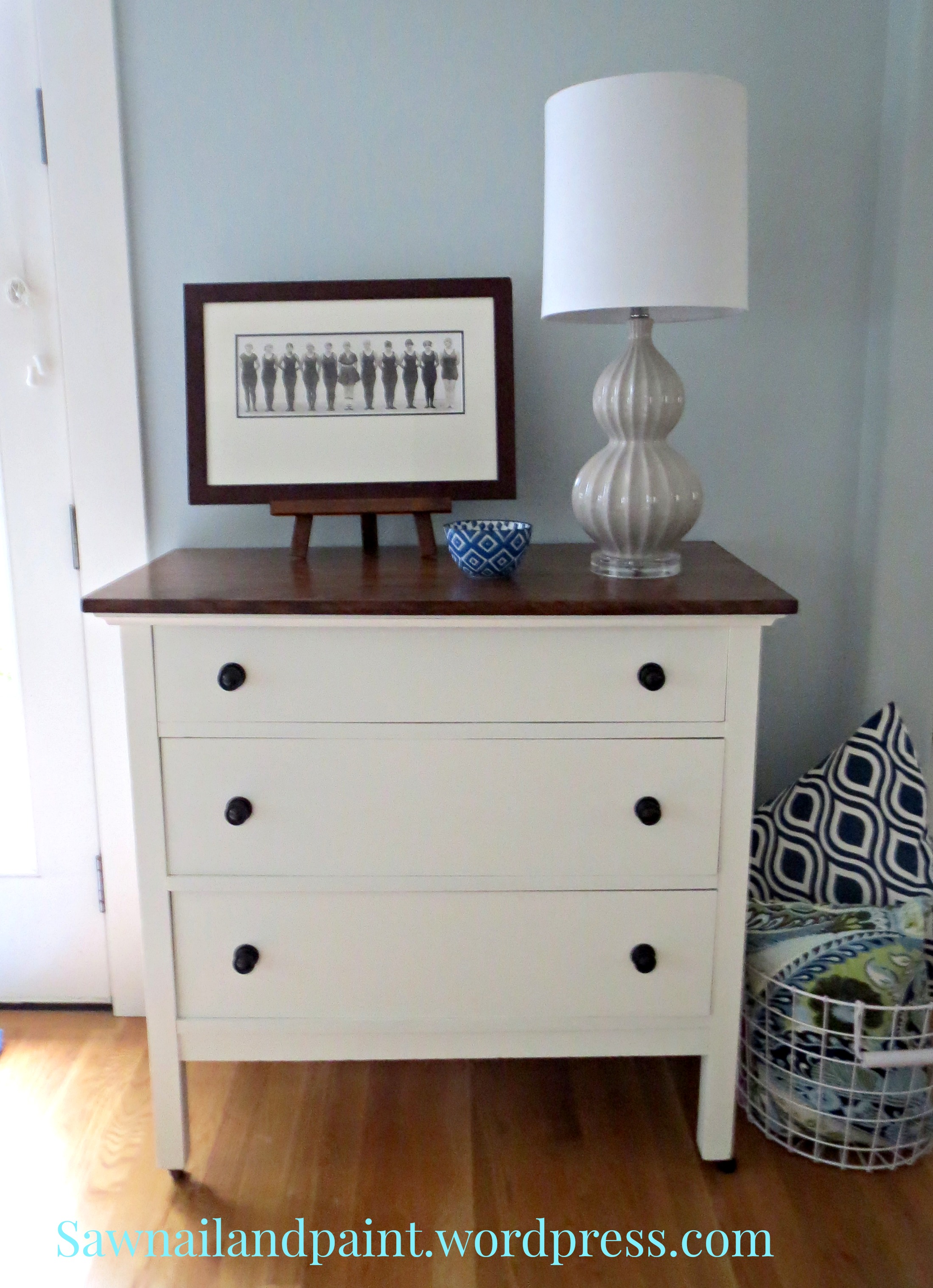 White and java dresser - Saw Nail and Paint