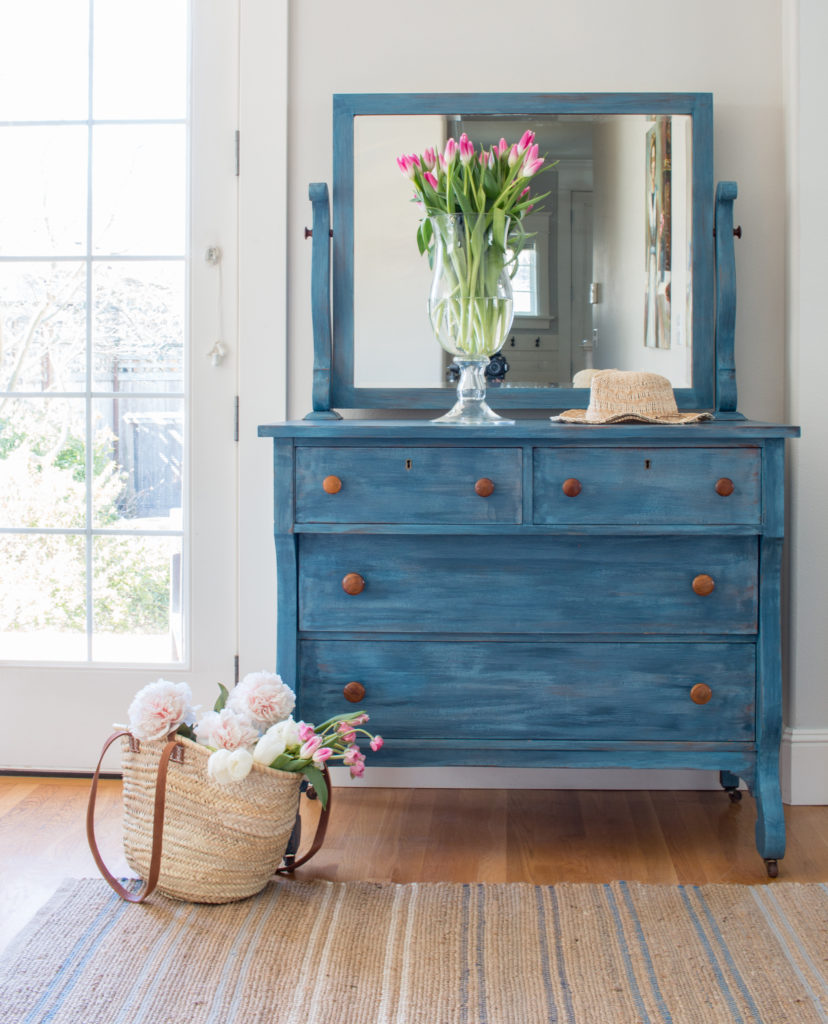 Empire Dresser Makeover With Milk Paint Saw Nail And Paint